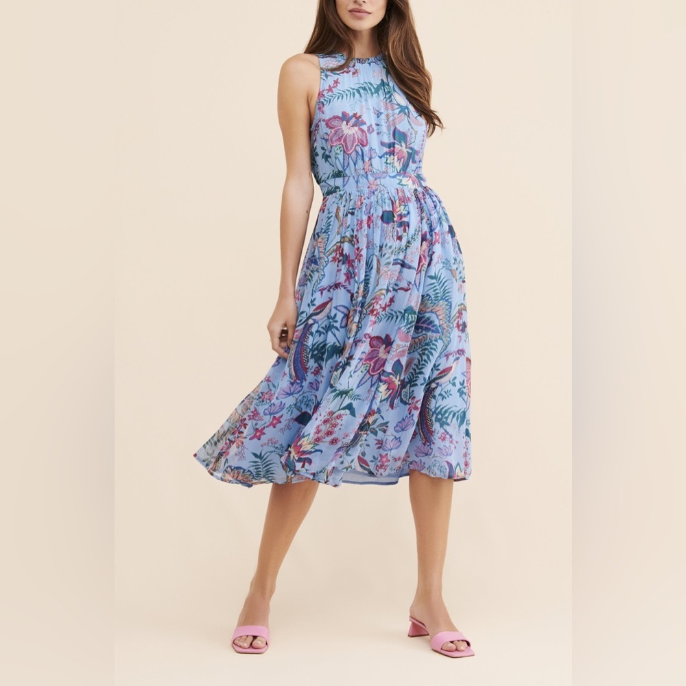 Anthropologie Hermia Midi Dress Sz 14